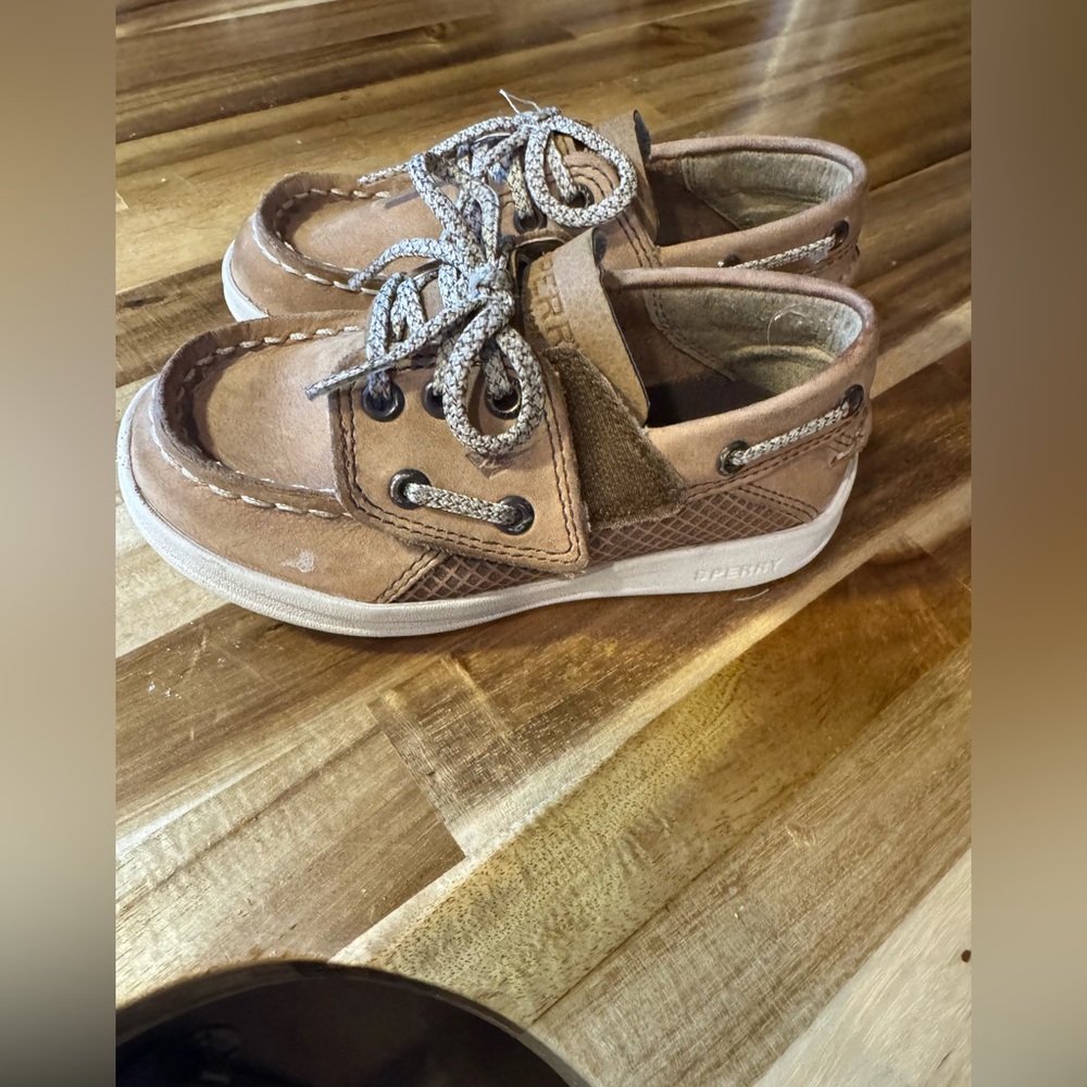 Sperry Kids Tan Boat Shoes